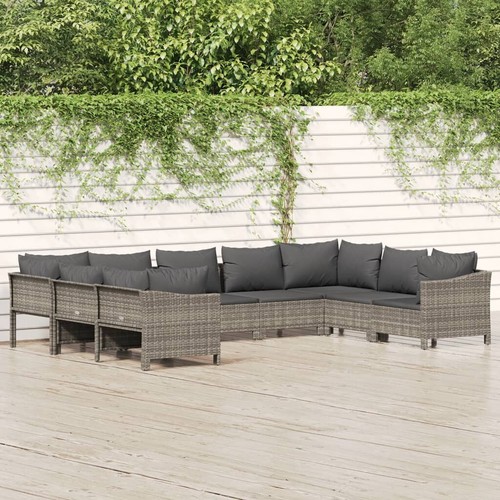 Tlg garten lounge set mit - 9-tlg., garten-lounge-set