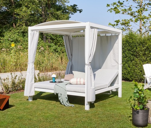 Gartenpavillon weiss