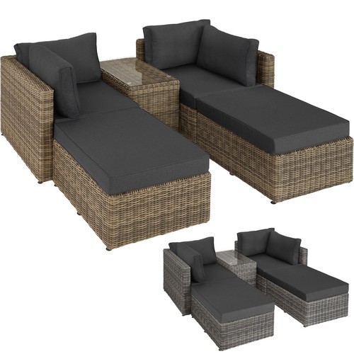 Polyrattan sonnenliege - polyrattan,
